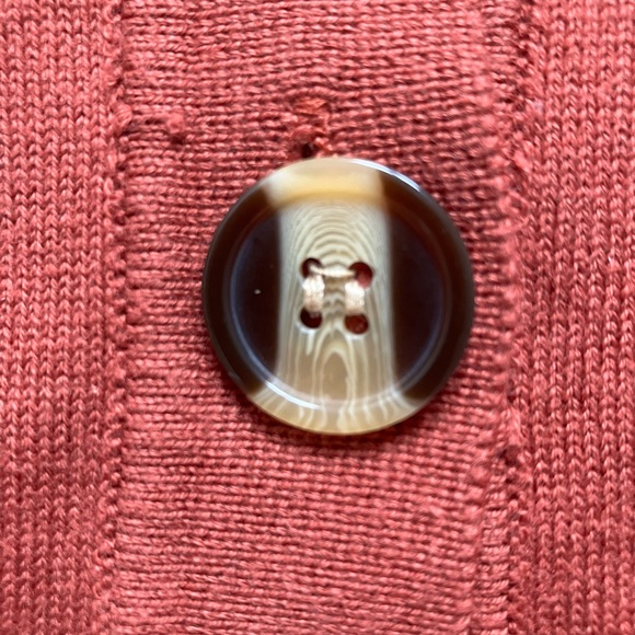 Emory Park Terracota Cropped Sweater with Buttons - XS - Picture 4 of 8